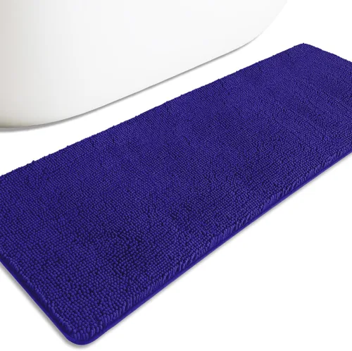 Miniatura 473 de Alfombra de baño pequeña de 12 x 18 pulgadas, lavable y absorbente, antideslizante, alfombra de baño de felpilla gruesa y suave para baño, ducha