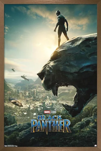 Miniatura 16 de Trends International Marvel Cinematic Universe - Póster de pared de una hoja de Black Panther Monument, 14.725 x 22.375 pulgadas, versión enmarcada