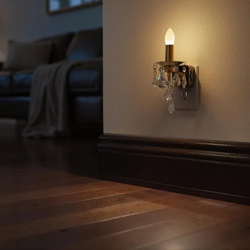 Miniatura 7 de Briignite Candelabro de luz nocturna enchufable a la pared, luz nocturna LED cálida con sensor de anochecer a amanecer, 0-100LM regulable, luz