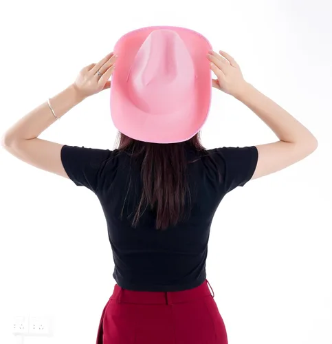 Miniatura 5 de Sombrero de vaquero y lentes para cosplay, disfraz de Halloween, suministros de fiesta, sombreros para niñas y mujeres