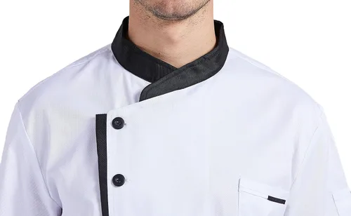 Miniatura 5 de Nanxson Chaqueta de chef unisex para hombre, abrigo de chef para restaurante, cocina, uniforme CFM0016
