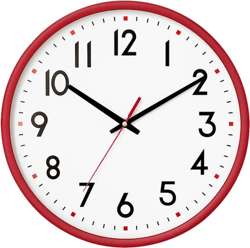 Miniatura 9 de HZDHCLH Reloj de pared negro, silencioso, funciona con pilas, 8 pulgadas, moderno, analógico, sin tictac, decorativo, para cocina, dormitorio, sala