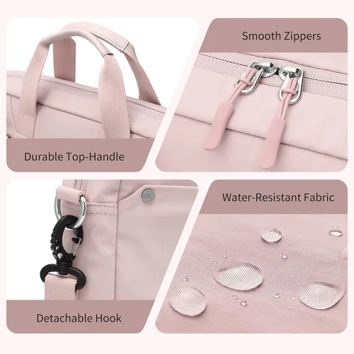 Miniatura 7 de Bolsa de mano para laptop para mujer, bolsa de mano informal para profesores de negocios, bolsa cruzada A-Rosa