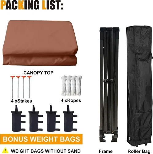 Miniatura 5 de Carpa Desplegable 10x10 Serie Comercial, Blanco