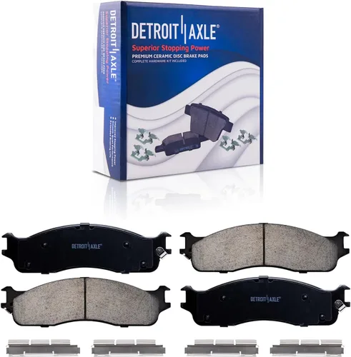 Miniatura 142 de Detroit Axle - Kit de freno delantero para Dodge Ram 1500 Durango Dakota Chrysler Aspen Dakota Driver Side Disco Freno Pinza de freno de cerámica