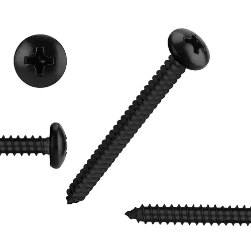 Miniatura 10 de White Head - 25 tornillos de madera Phillips de acero inoxidable #10 x 4, tornillos recubiertos blancos, tornillos de madera, tornillos de acero
