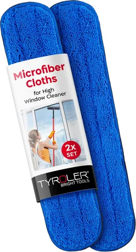 Tyroler - Paños de repuesto para escobilla de ventana profesional, paquete de 2 almohadillas de repuesto, perfectamente diseñadas para una limpieza