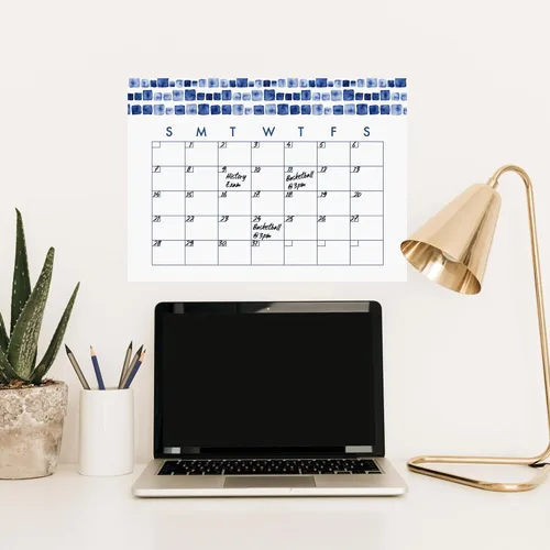Miniatura 2 de RoomMates RMK4879SCM - Calcomanías de pared con calendario mensual de acuarela de borrado en seco
