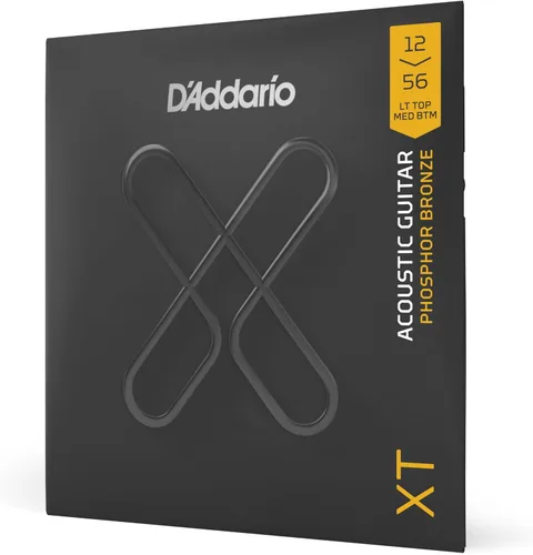 Miniatura 7 de D'Addario Cuerdas para guitarra acústica, XT con revestimiento de bronce fosforoso, XTAPB1047, calibre extra ligero 10-47, juego de 6 cuerdas