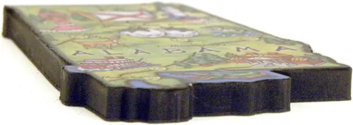 Miniatura 2 de Imán coleccionable de Pennsylvania Artwood State, recuerdos y regalos de Classic Magnets