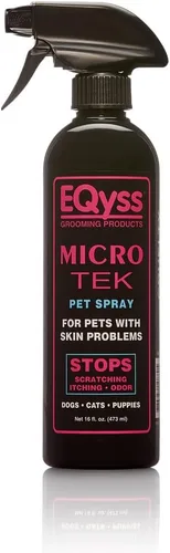 EQyss Micro-Tek - Spray para aliviar la picazón de las mascotas, alivia la piel irritada seca, detiene la picazón, los arañazos, las mordeduras y