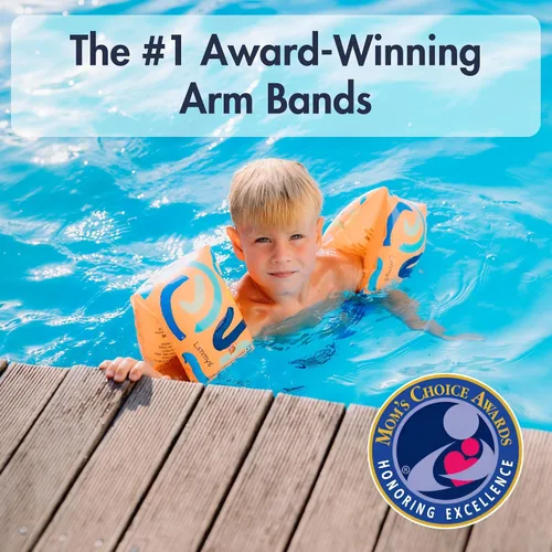 Miniatura 2 de Limmys Flotadores de brazo de alta calidad para niños, de 1 a 6 años, alas de agua inflables para nadar (ganador del premio Mom's Choice Award)