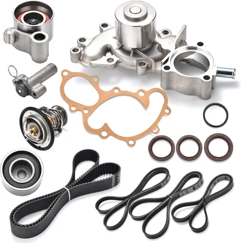 Kit de correa de distribución del motor Nakuuly con bomba de agua compatible con Toyota 4Runner Tacoma Tundra T100 1995-2004 3.4L V6 5VZFE DOHC