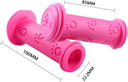 Miniatura 2 de 2 pares de empuñaduras para manillar de bicicleta, empuñaduras de goma antideslizantes para BMX/MTB/niños y niñas Scooter Bicicletas Grips