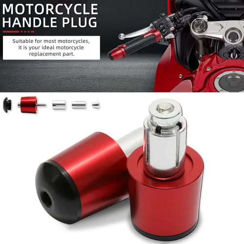 Miniatura 10 de JMTBNO Manijas universales de motocicleta de 7/8 pulgadas, 0.866 in, agarres de goma CNC compatibles con Honda Yamaha, Suzuki, Kawasaki, Dirt Bike