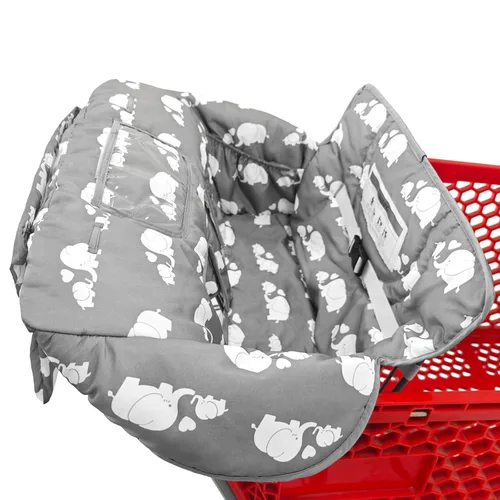 Miniatura 3 de Funda para carrito de compras y silla alta 2 en 1 para bebé, funda acolchada, estilo plegable y enrollable, portátil con bolsa de transporte