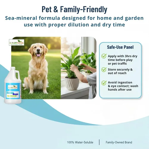 Miniatura 7 de Fertilizante mineral Ocean Magic Sea por GS Plant Foods (1 galón) – Concentrado líquido para mejorar la salud mineral del suelo – Minerales marinos