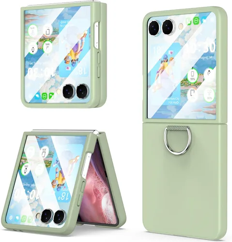 Miniatura 21 de Para Samsung Galaxy Z Flip 4 Funda Con Anillo Cubierta Protectora A Prueba De Golpes Flip Z 4 Funda Del Teléfono Para Galaxy Z Flip 4 5G 2022 - Negro