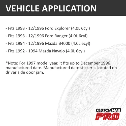 Miniatura 2 de PRO Performance Stage 2 Kit de embrague con volante compatible con 1993-12/1996 Explorer Ranger 1994-12/1996 Mazda B4000 1992-1994 Navajo 4.0L
