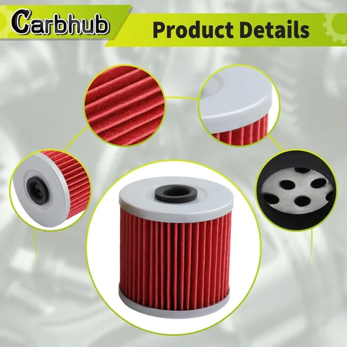 Miniatura 6 de Carbhub 11013-1275 Bujía de aceite de filtro de aire Reemplazar 11013-1275 apto para Kawasaki KLF220 KLF250 KLF300 Bayou 220 250 300