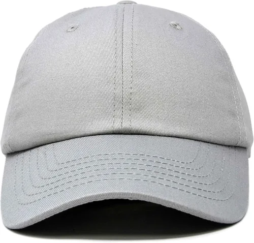 Miniatura 55 de DALIX Gorra de béisbol para papá, lisa, para hombre, mujer, algodón, ajustable, en blanco, sin estructurar, suave