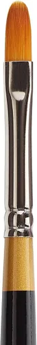 Miniatura 6 de KINGART Premium Original Gold 9500-2 Filbert Series - Cepillo para artista, pelo sintético Taklon dorado, mango corto, para acrílico, acuarela