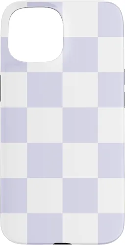 Miniatura 6 de Cute Pastel Lavender Off White Checker Pattern Design Case for iPhone 17