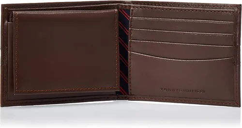 Miniatura 5 de Tommy Hilfiger Cartera de cuero genuino para hombre con múltiples ranuras para tarjetas