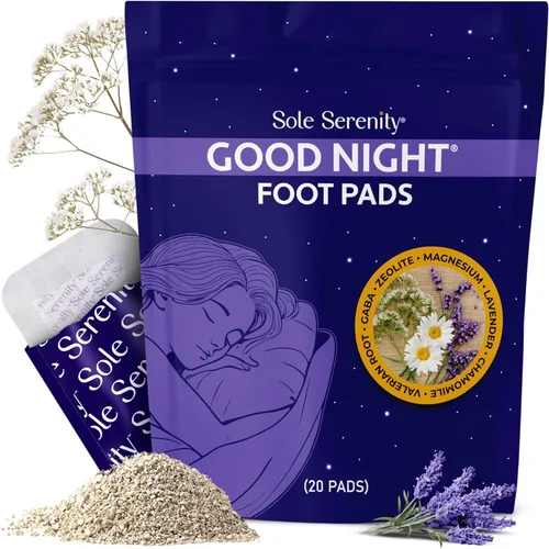 Sole Serenity - Almohadillas para pies, mineral de zeolita, raíz de jengibre, ajenjo, vinagre de bambú, spa de pies para pies cansados (buenas