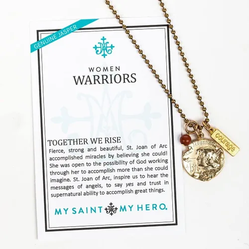 Miniatura 2 de My Saint My Hero - Collar con diseño de Joan of Arc para mujer color dorado