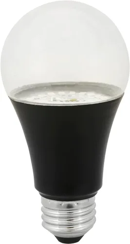 Miniatura 6 de Sunlite Foco UV LED A19 de luz negra, 7 W (equivalente a 60 W), base E26 media, no regulable, longitud de onda de 390-405 nm, ideal para decoración