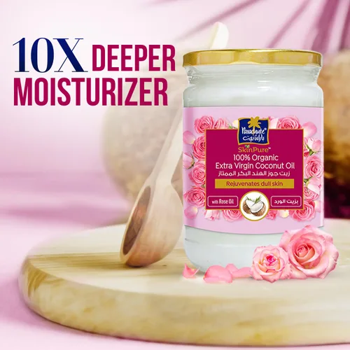 Miniatura 4 de Parachute Advansed SkinPure Aceite de coco extra virgen 100% orgánico con aceite de rosa Aceite hidratante facial y corporal Para una piel