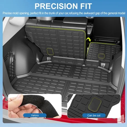 Miniatura 2 de Xipoo Revestimiento de carga compatible con Honda CRV 2012-2016, alfombrilla de respaldo trasero, alfombrilla de repuesto de TPE para accesorios