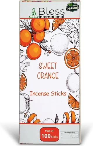 Miniatura 8 de Bless-International Orange and Lemongrass - Varillas de incienso 100% naturales, hechas a mano, sumergidas a mano, orgánicas, sin productos químicos