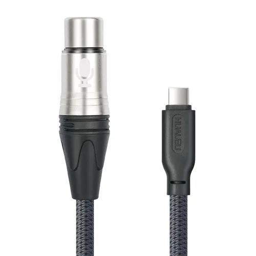 Miniatura 7 de Cable de micrófono XLR hembra de 3.3 pies a USB C, USB C a XLR para micrófono dinámico iPhone 15, iPad, portátil, tableta