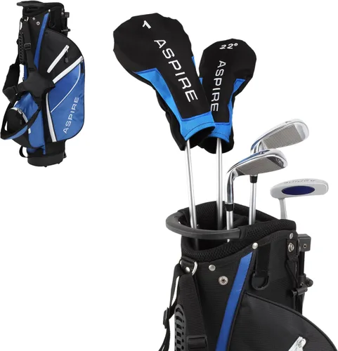 Miniatura 9 de Aspire Junior Plus - Juego completo de palos de golf para niños, niños de 5 años, para niños y niñas, mano derecha, bolsa de golf para niñas reales