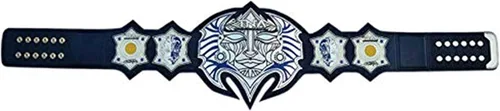 Miniatura 4 de TNA Jeff Hardy Immortal Champion Cinturón Adulto Tamaño Placas Metal Placas Cuero, Azul