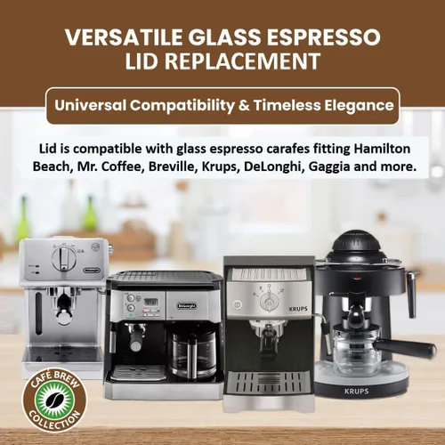 Miniatura 4 de Tapa para jarra de expreso, repuesto universal para Krups, IMUSA, Hamilton Beach, Mr. Coffee, Breville, Univen