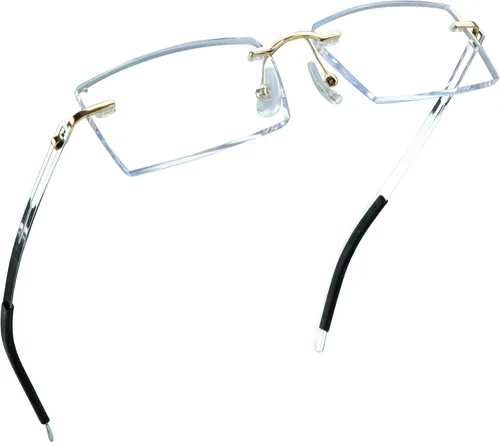 Miniatura 16 de LifeArt Gafas de lectura con bloqueo de luz azul, anti rayos azules, reducen la fatiga ocular, marco sin montura con diamante elegante