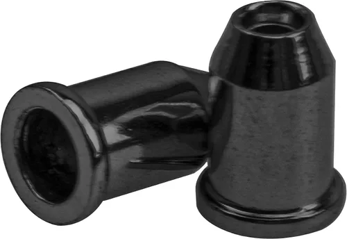 Miniatura 2 de 36 casquillos de metal para guitarra Yootones a través del cuerpo, virolas de montaje de cuerdas compatibles con repuesto de guitarra (negro)