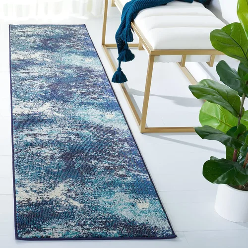 Miniatura 14 de SAFAVIEH Madison Collection - Alfombra de pasillo de 2 pies 2 pulgadas x 6 pies, beige y gris, no desprende pelusa y de fácil cuidado