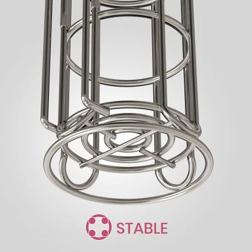 Miniatura 6 de Mega Roll - Soporte de papel higiénico de acero inoxidable para baño, dispensador TP con estante para teléfono/toallitas y revistero de pie, cromado