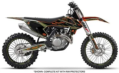 Miniatura 2 de Kit de base gráfica SX Apache Green Senge 1998-2000 compatible con KTM