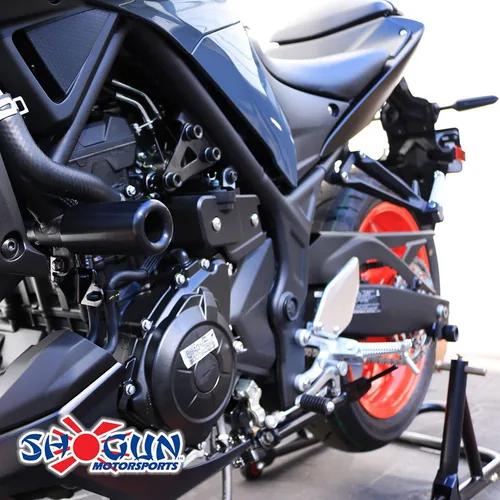 Miniatura 5 de Shogun Yam MT-03 MT 03 MT03 2016 2017 2018 2019 2020 2021 2022 2023 - Deslizadores de marco sin corte negro - 750-6149 - Fabricado en los Estados