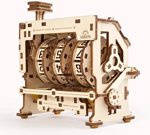 Miniatura 5 de UGEARS STEM Lab Math Series - Rompecabezas 3D educativos e ingeniería únicos con aplicación (contador)