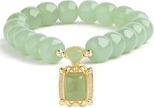 Pulsera de la suerte para mujeres y hombres, juego de pulseras coloridas de cuentas de ágata retro, energía positiva, protección y buena fortuna