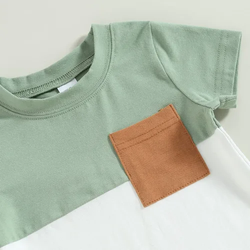 Miniatura 81 de Conjunto de camiseta de manga corta para bebé niño y niña, camiseta de manga corta, pantalones cortos casuales, ropa para recién nacidos, 6, 12, 18