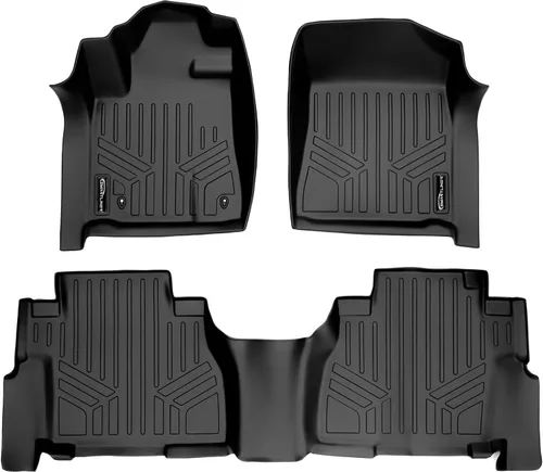 Miniatura 14 de SMARTLINER Alfombrillas de suelo de ajuste personalizado de tercera fila compatibles con Toyota Sequoia 2008-2011