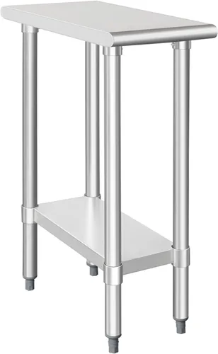 Miniatura 19 de HARDURA Mesa de trabajo de acero inoxidable comercial de 18 x 24 pulgadas, mesa de preparación de cocina y banco de trabajo comercial resistente