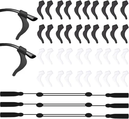 YMCCOOL 20 pares de sujetadores antideslizantes para gafas con 3 correas ajustables para gafas, retenedor de gafas de cuerda deportiva